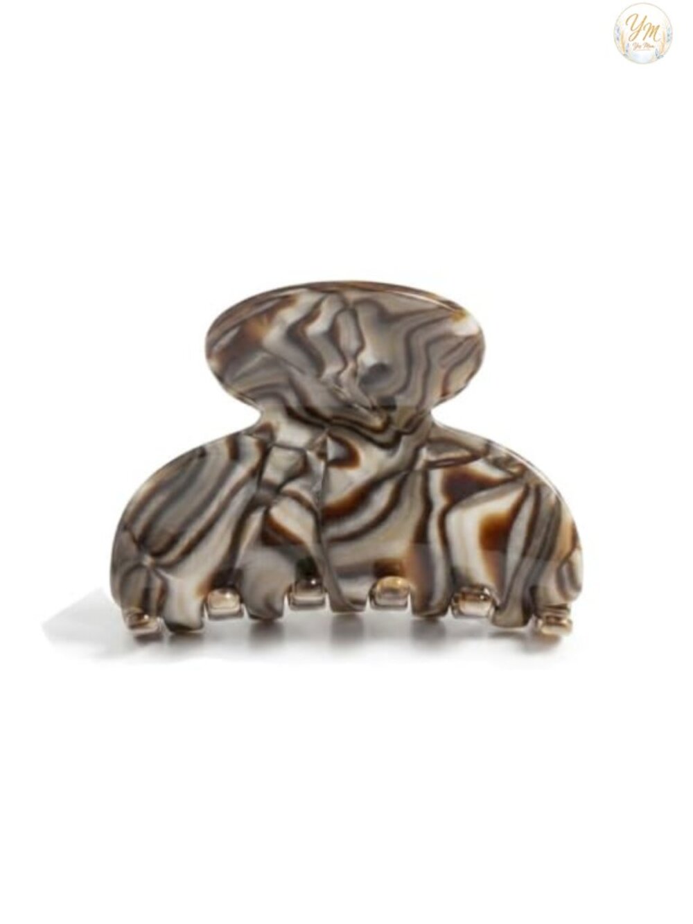 France Luxe Small Couture Claw Clip, Snag-free Hair Clip for Women, Cellulose